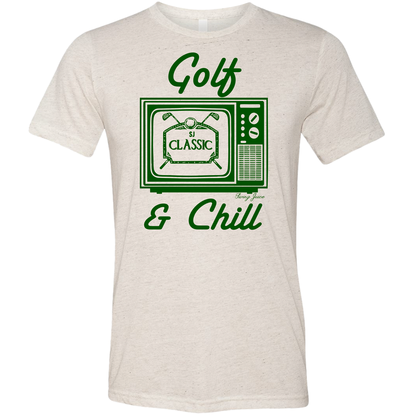 Golf & Chill Unisex T-Shirt-Oatmeal