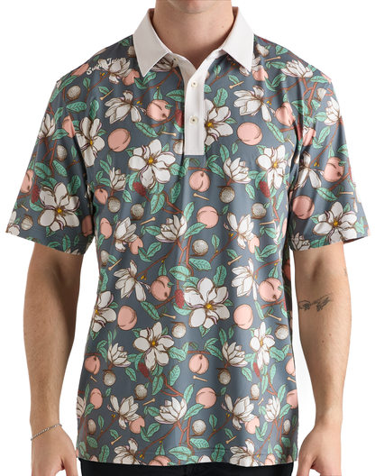 Golf Georgia On My Mind Men's Polo-Dark Grey