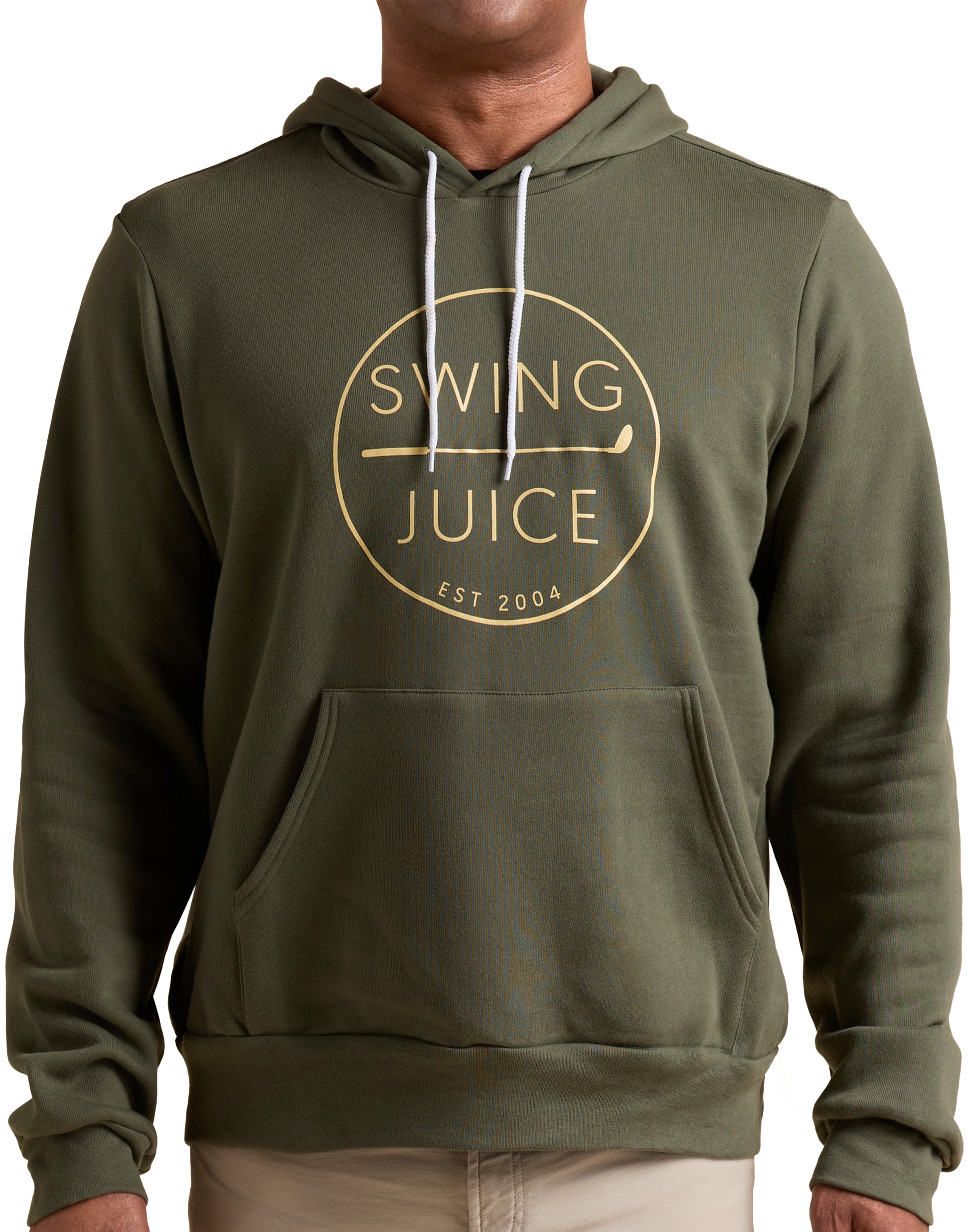 Golf Retro Unisex Hoodie-Military Green