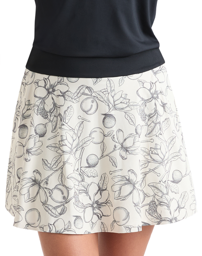 Golf Magnolia Toile Women's Skort-Ivory