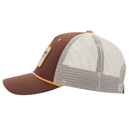 Golf Provisions Unsiex Trucker Rope Hat Brown-Brown