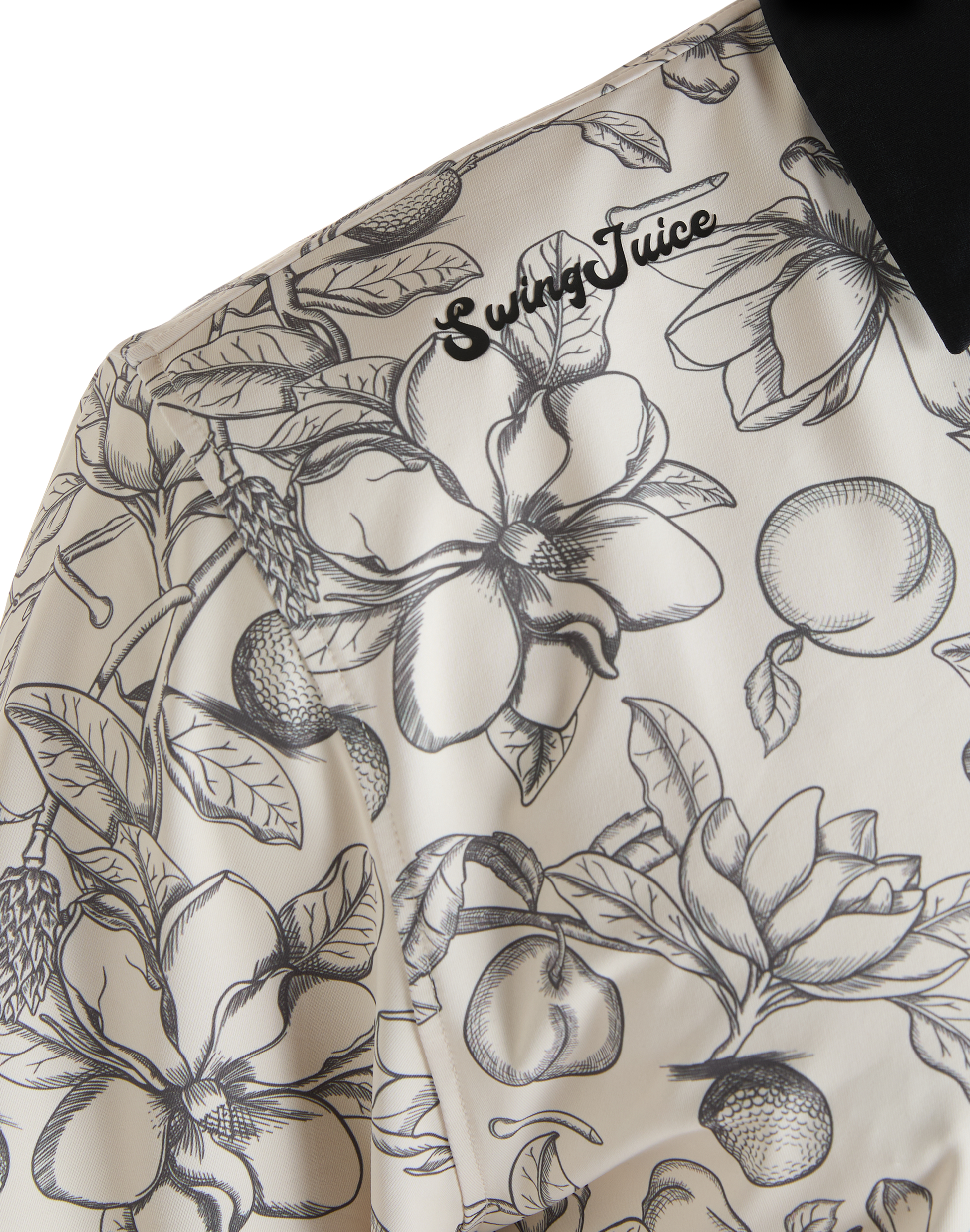 Golf Magnolia Toile Men's Polo-Ivory