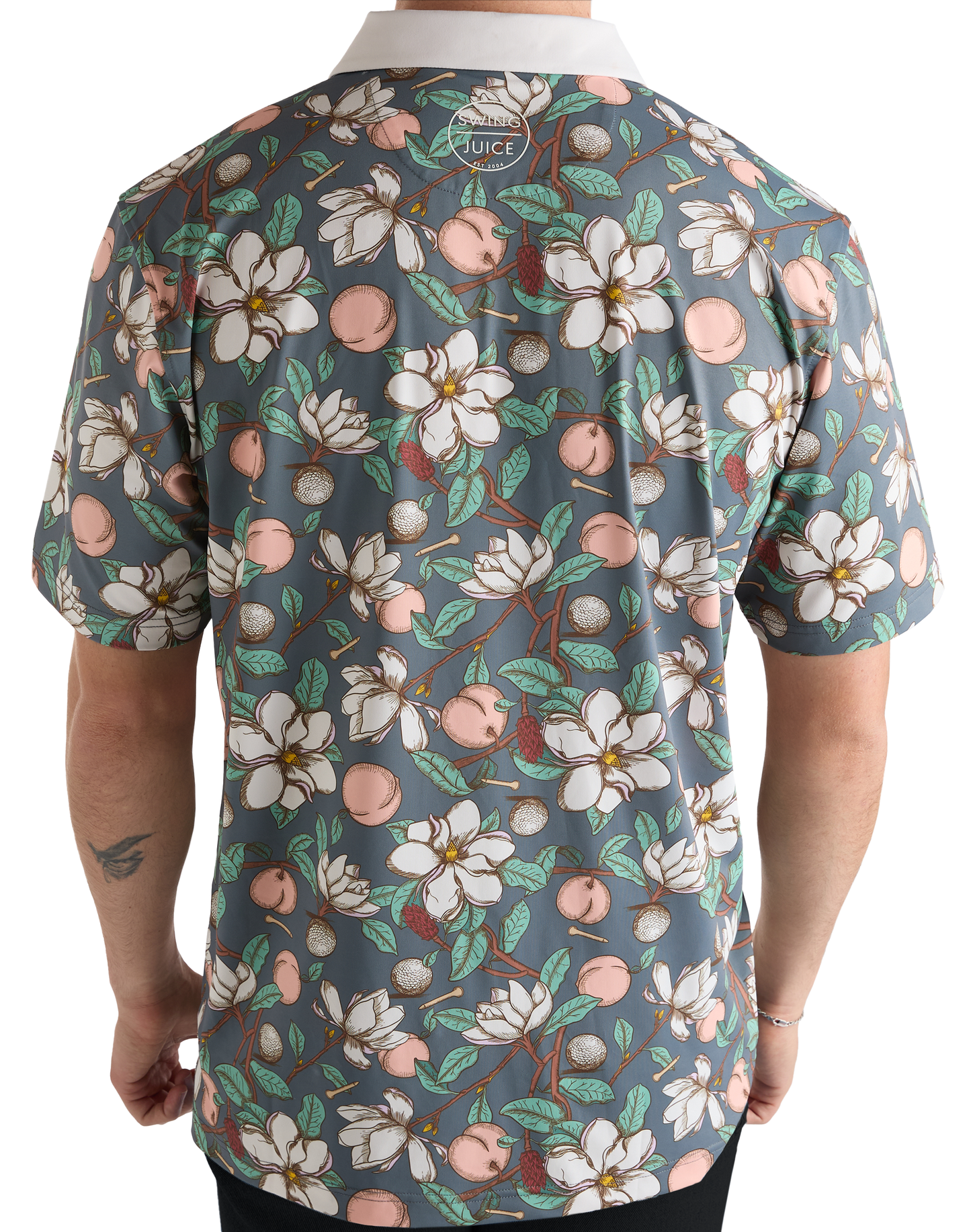 Golf Georgia On My Mind Men's Polo-Dark Grey