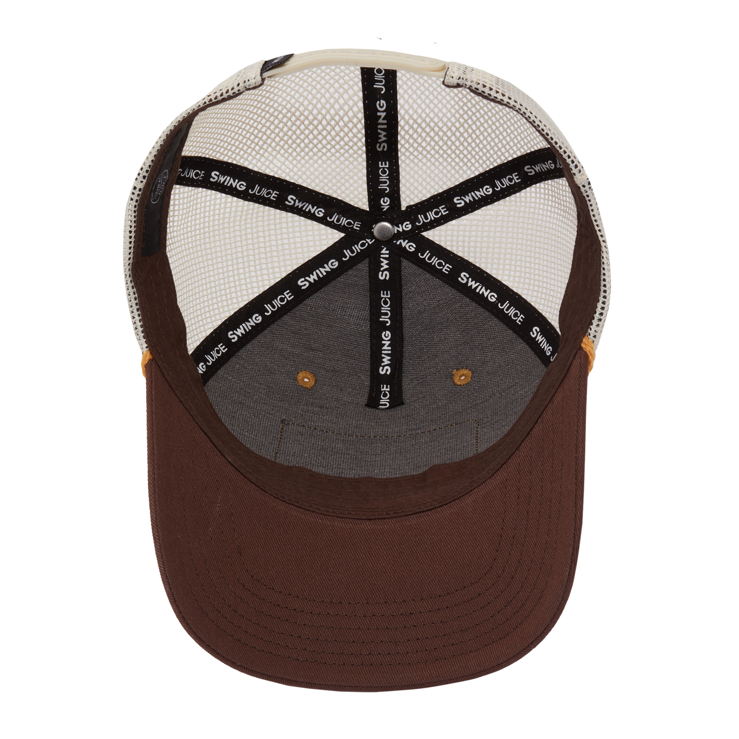 Golf Provisions Unsiex Trucker Rope Hat Brown-Brown