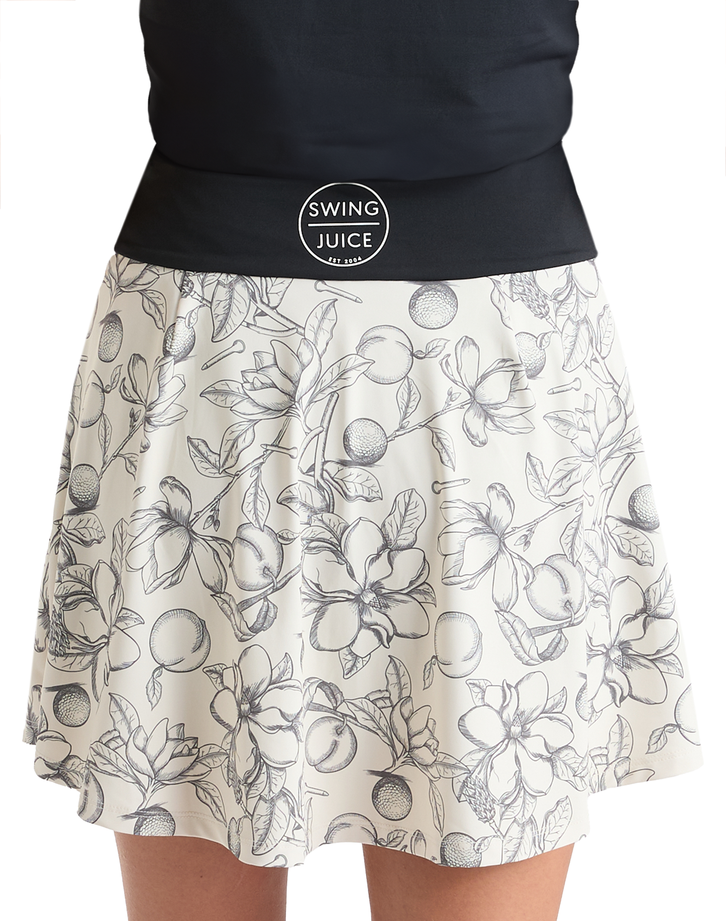 Golf Magnolia Toile Women's Skort-Ivory