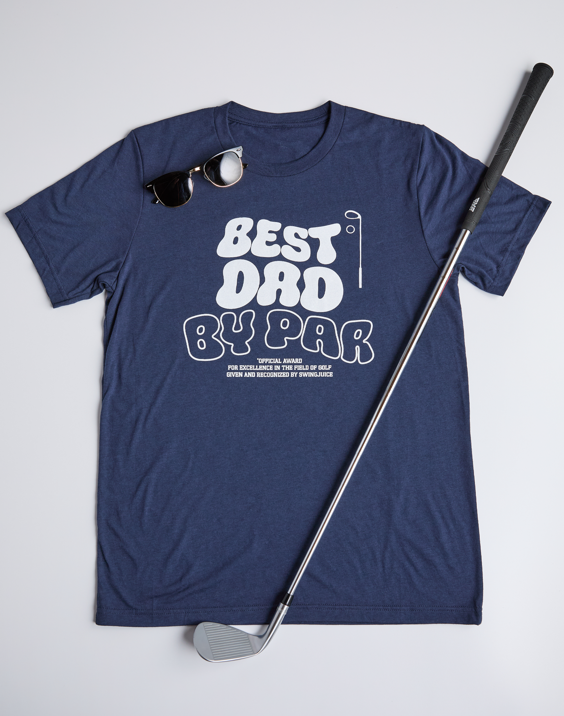 Golf Best Dad By Par Unisex T-Shirt-Navy