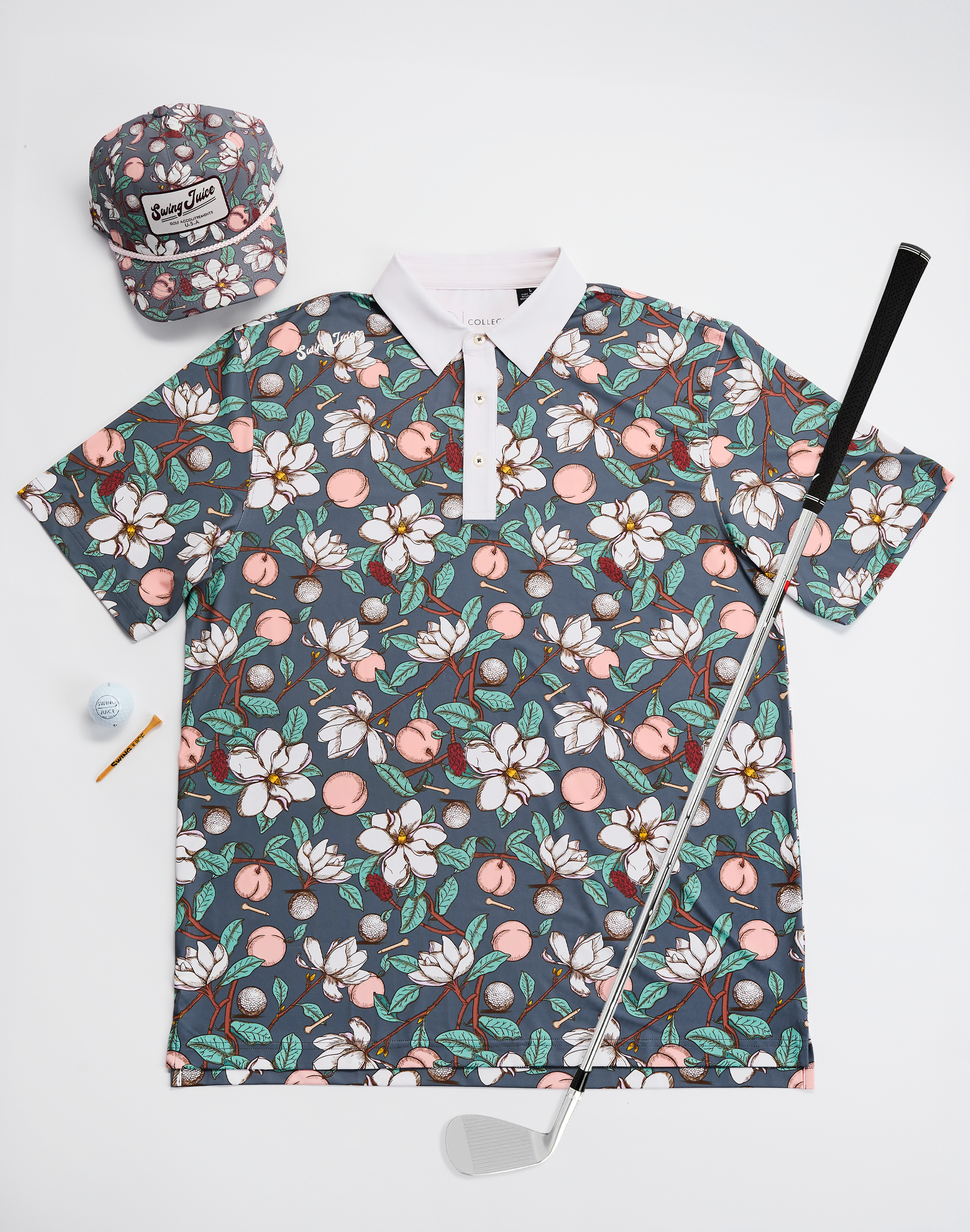 Golf Georgia On My Mind Men's Polo-Dark Grey