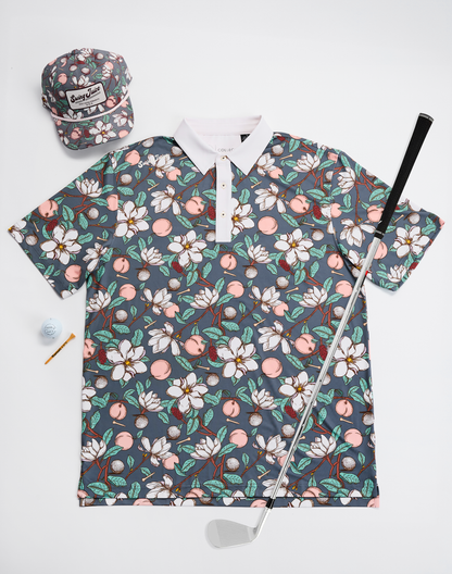 Golf Georgia On My Mind Men's Polo-Dark Grey