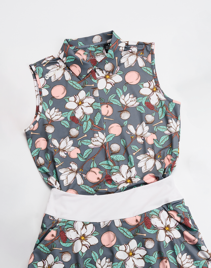 Golf Georgia On My Mind Women's Sleeveless Polo-Dark Grey