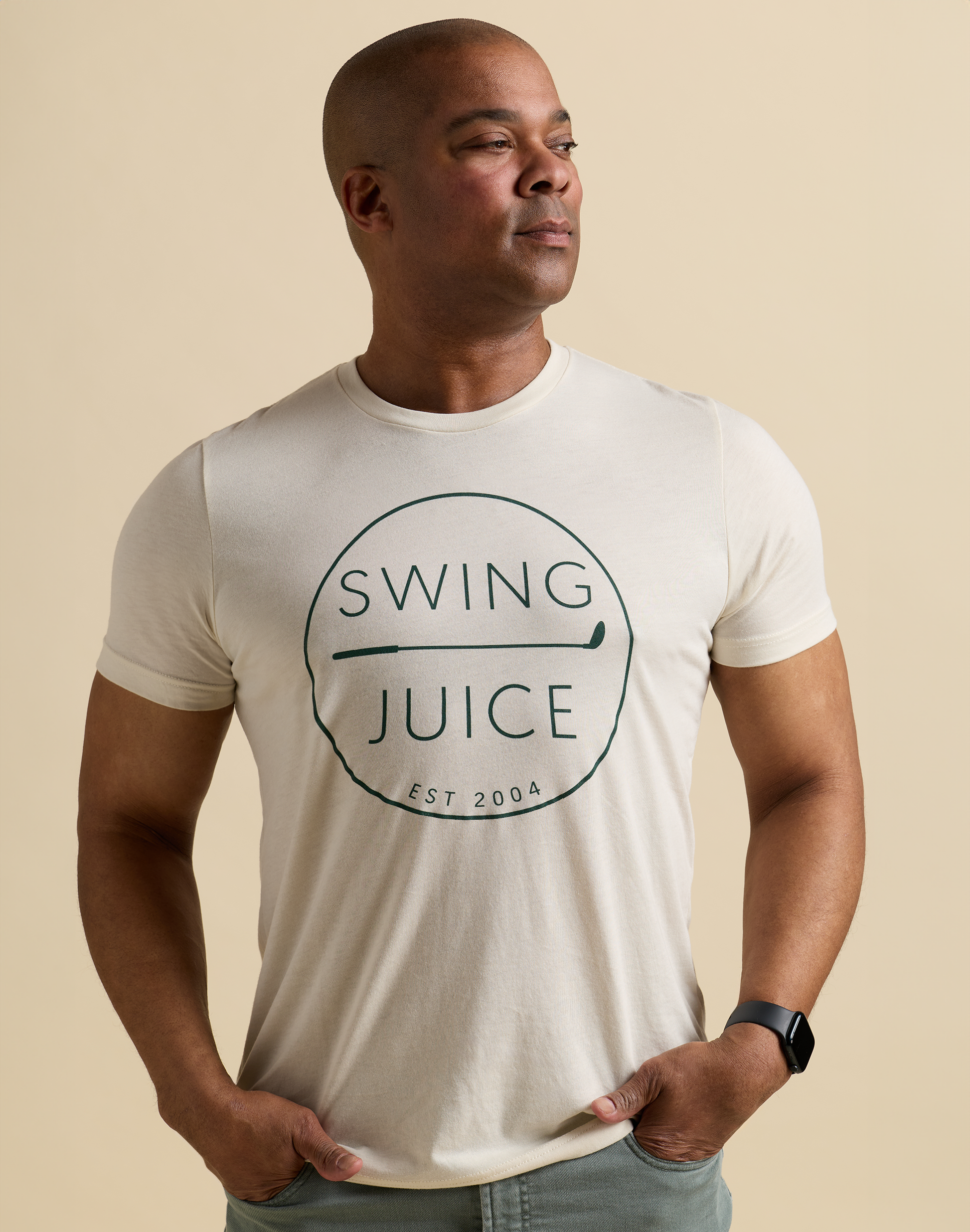 Golf Retro Unisex T-Shirt Natural-Natural