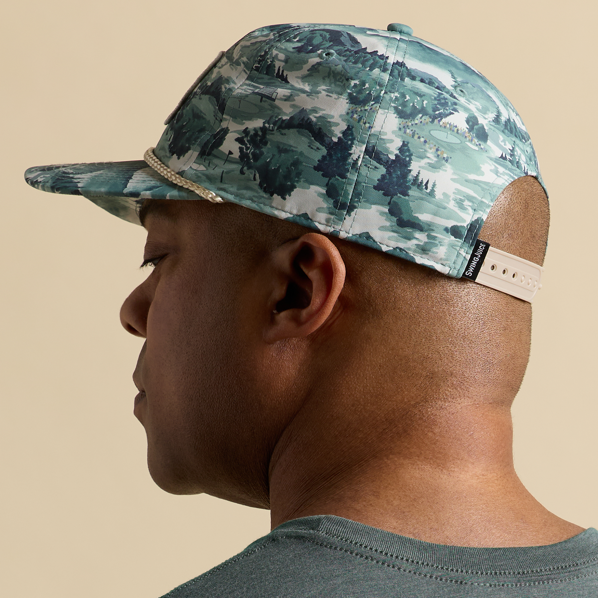 Golf Georgia Landscape Unisex Rope Hat-Green