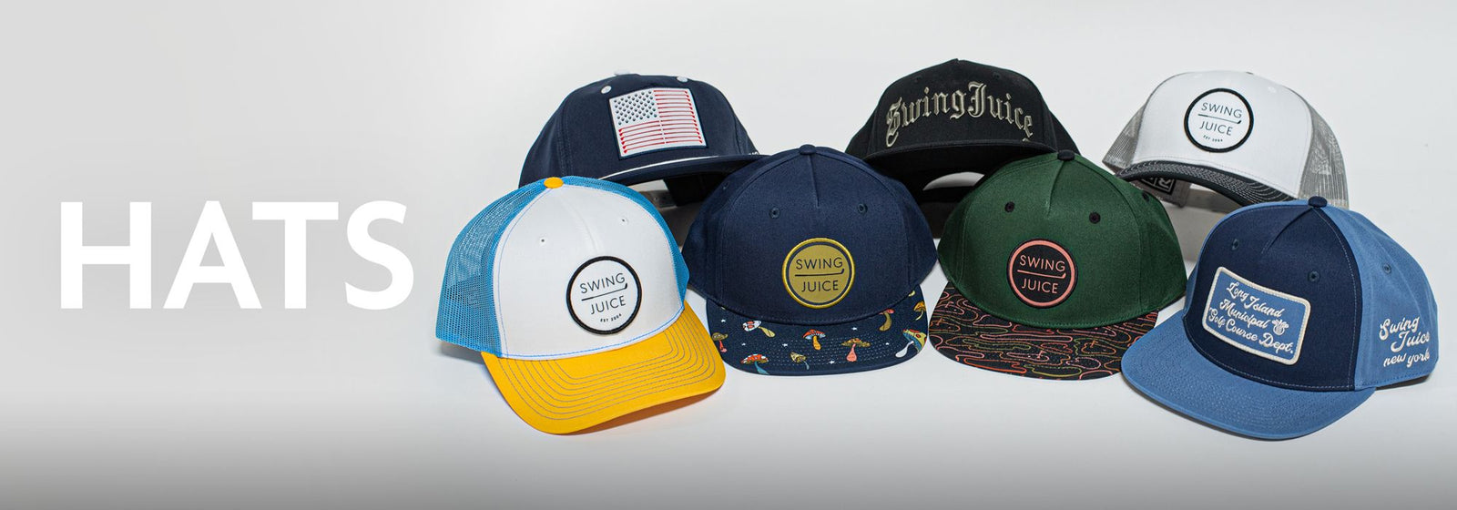 Golf Hats promotional banner