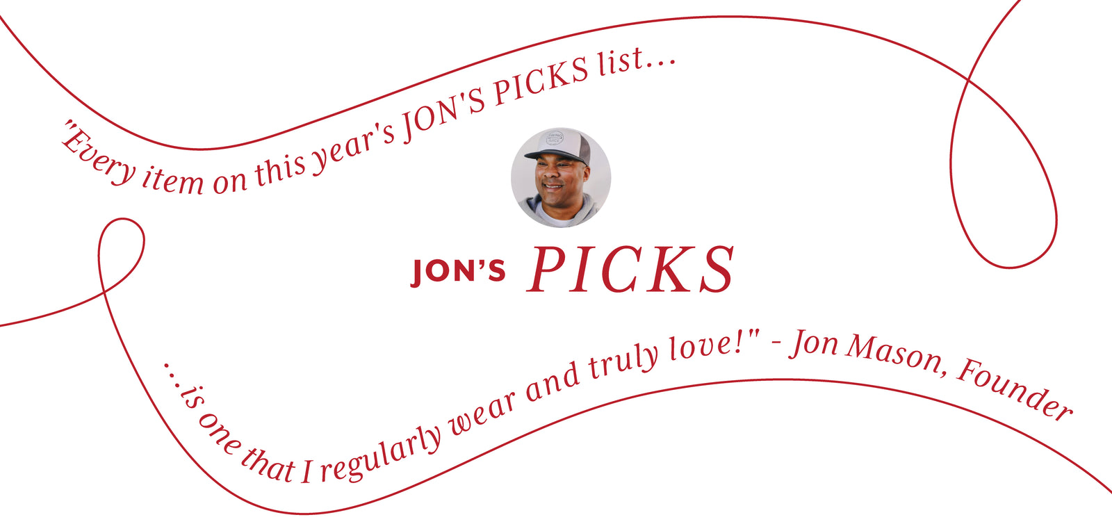 Jon's Picks promotional banner