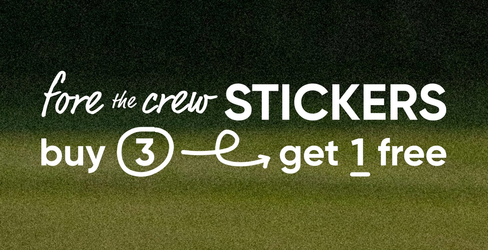 Fore Stickers promotional banner