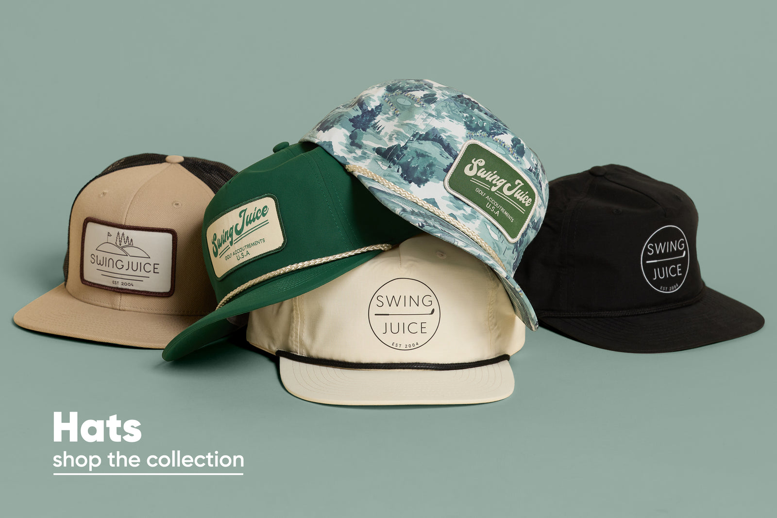 Golf Hats promotional banner