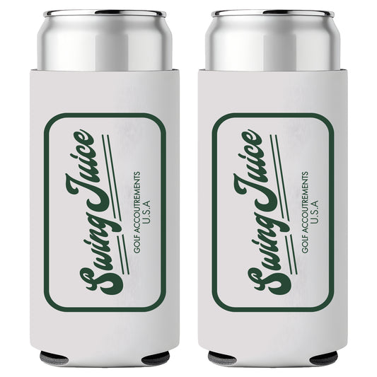 Golf Accoutrements Slim Can Koozie-White
