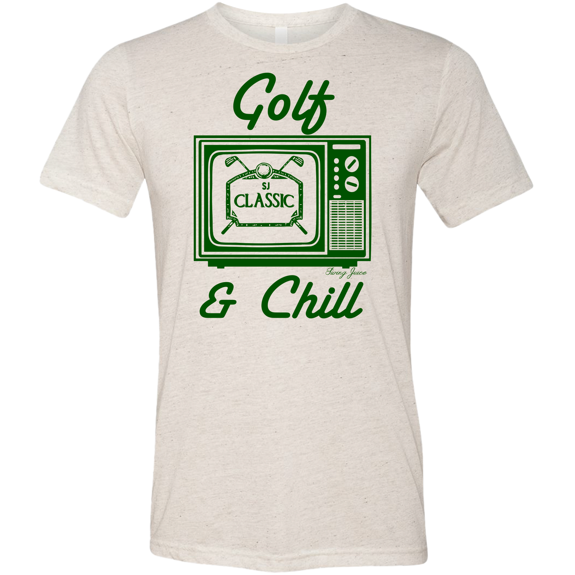 Golf & Chill Unisex T-Shirt-Oatmeal