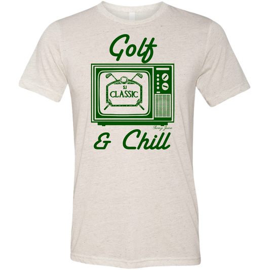 Golf & Chill Unisex T-Shirt-Oatmeal