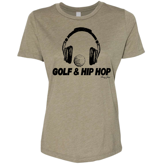 Golf & Hip Hop Women's T-Shirt-Military Green