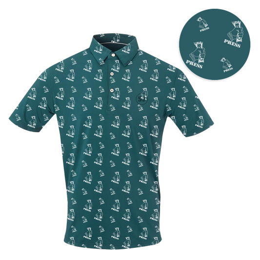 Golf Press Men's Polo-Pine