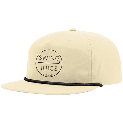 SwingJuice Circle Men's Polo Pine & Golf Retro Unisex Rope Hat Birch Bundle-Pine Green