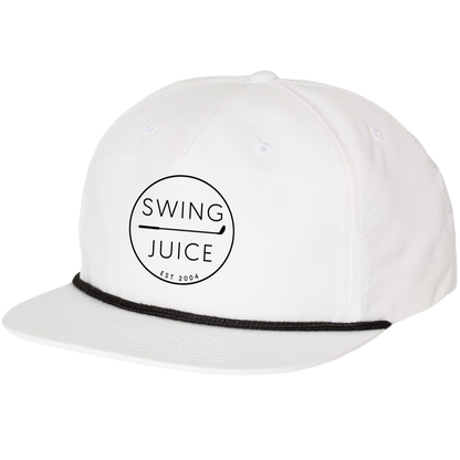 SwingJuice Men's Golf Sunrise Short Sea Cliff & Retro Unisex Rope Hat White Bundle-Multi
