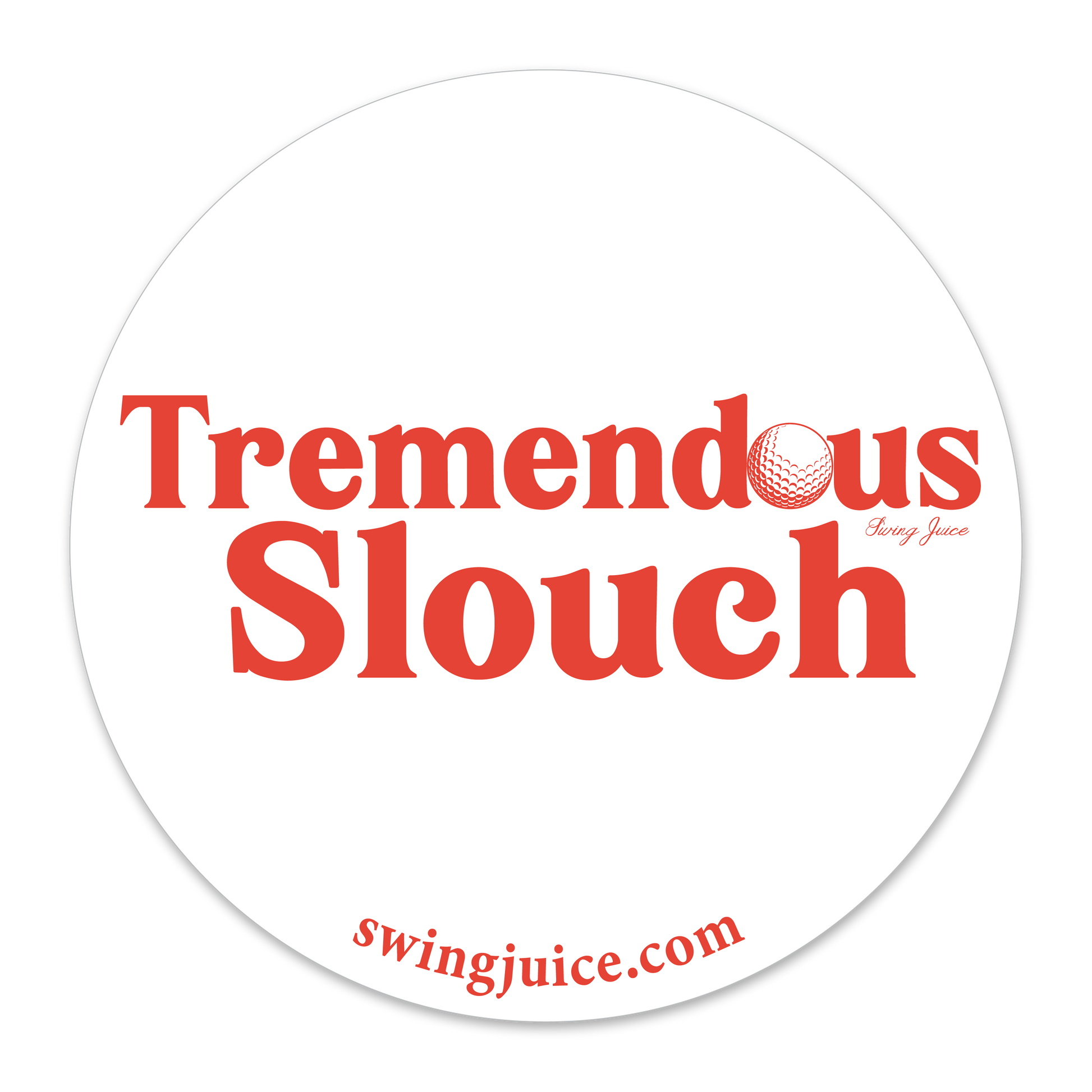 Golf Tremendous Slouch Sticker White O/S SwingJuice